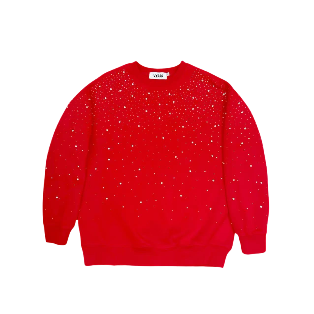 Rhinestone Galaxy Crewneck