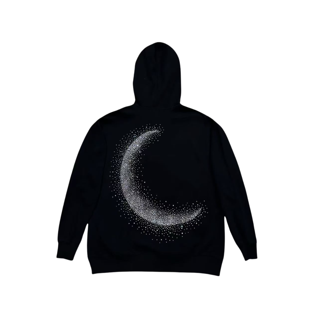 Rhinestone Moon Hoodie